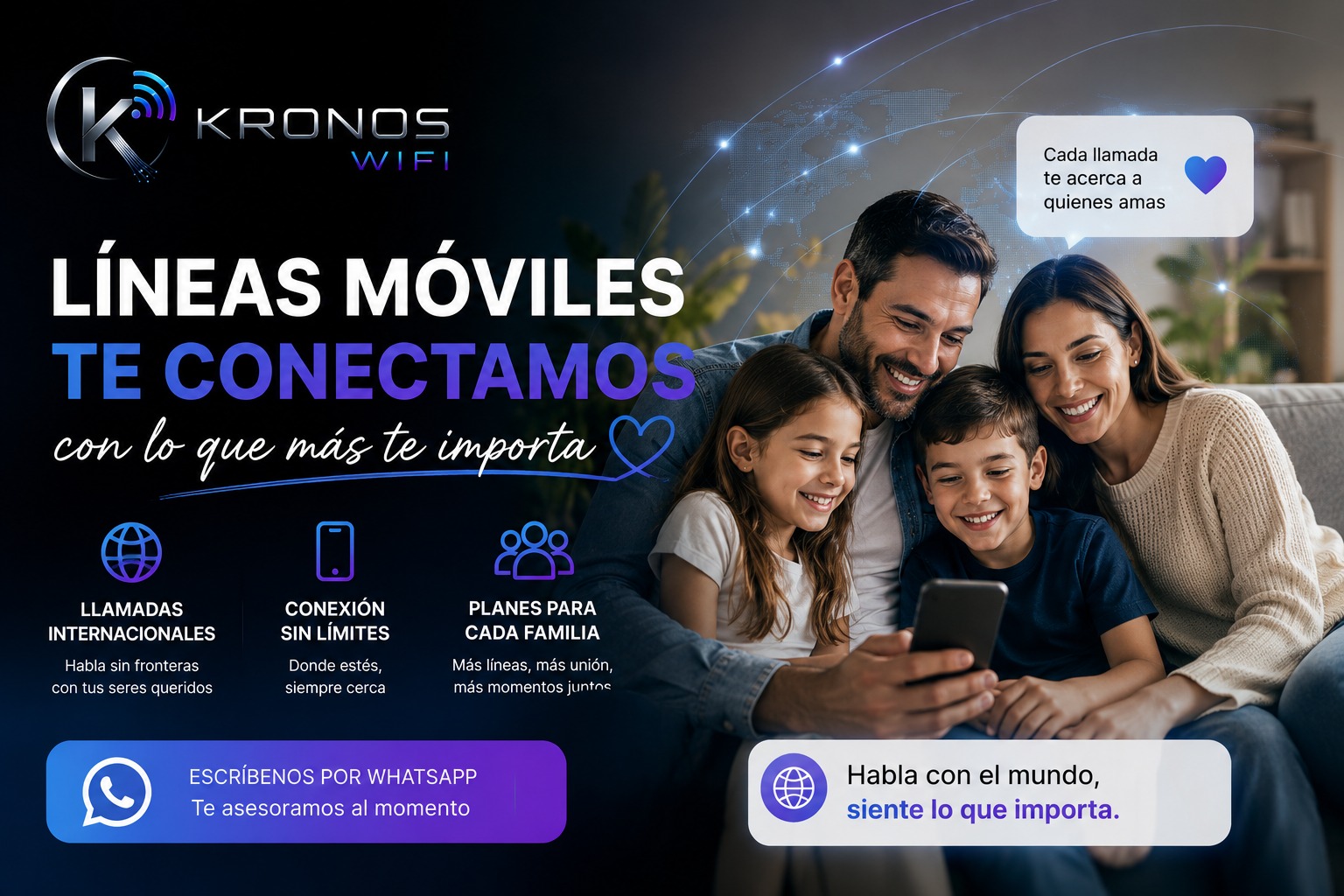 Promoción Líneas Móviles Kronos WiFi